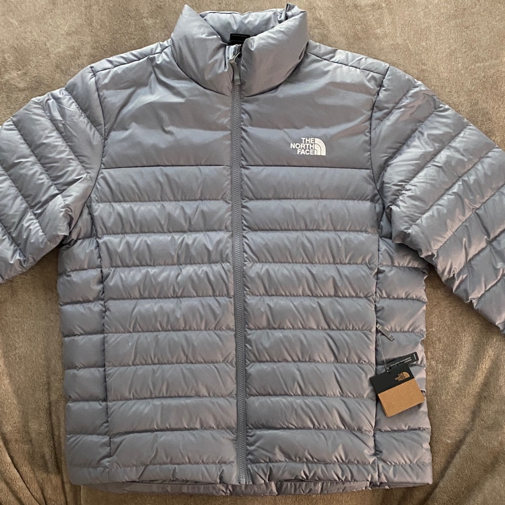 The North Face Light Gray Quilted Jacket